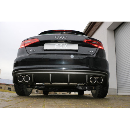 Audi A3 – 8V Sportback Silenziatore posteriore con uscite destra e sinistra (duplex)x90 (Cod. F-AU