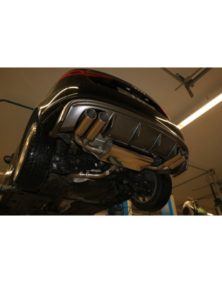 Audi A3 – 8V Sportback Silenziatore posteriore con uscite destra e sinistra (duplex)x90 (Cod. F-AU