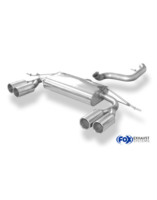 Audi Q3 quattro Benzin Silenziatore posteriore con uscite destra e sinistra (duplex)x90 (Cod. F-AU15