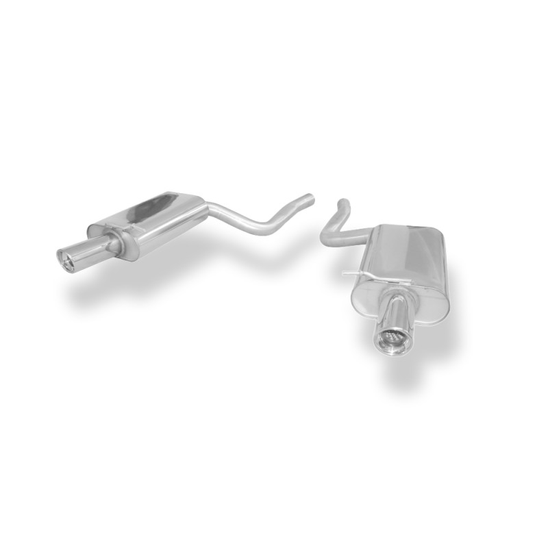 Audi A4 Tipo B7 quattro Silenziatore posteriore destra e sinistra Ø63,5mm – 1 (Cod. F-AU061093-15