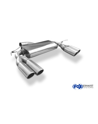VW Beetle Tipo 16 – cabrio Silenziatore posteriore con uscite destra e sinistra - (Cod. F-VW101045