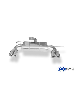 VW Scirocco III Silenziatore posteriore con uscite destra e sinistra (duplex)x76 Tipo 1 (Cod. F-VW03