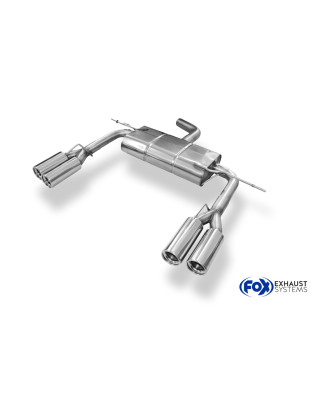 VW Eos V6 Silenziatore posteriore con uscite destra e sinistra (duplex)x80 Tipo 13 con uscite destra