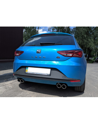 Seat Leon 5F Silenziatore posteriore con uscite destra e sinistra (duplex)x80 Tipo 16 r (Cod. F-SE04