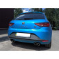 Seat Leon 5F Silenziatore posteriore con uscite destra e sinistra (duplex)x80 Tipo 16 r (Cod. F-SE04