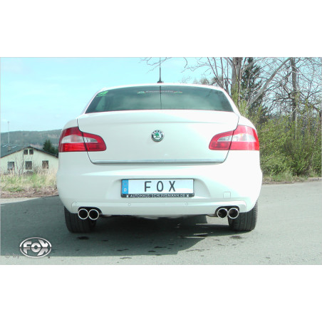 Skoda Superb 3T Front ruotas drive Silenziatore posteriore destra e sinistra (Cod. F-SK071033-130)