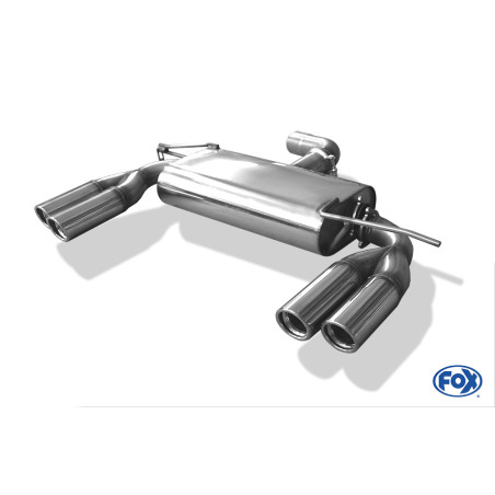Audi A3 Tipo 8P Silenziatore posteriore Ø70mm exit destra e sinistra – 2x76 (Cod. F-AU051265-148)