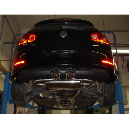 VW Golf V TSI Silenziatore uscita posteriore center R32-Design – 2x90 t (Cod. F-VW054135-132)