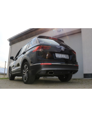 VW Tiguan II Benzin – 4motion Silenziatore posteriore con uscite destra e sinistra (Cod. F-VW20100
