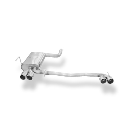 Mercedes CLK Tipo 208 Silenziatore posteriore con uscite destra e sinistra (duplex)x76 t (Cod. F-MB1