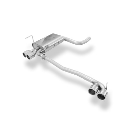 Mercedes CLK Tipo 208 Silenziatore posteriore con uscite destra e sinistra (duplex)x76 t (Cod. F-MB1