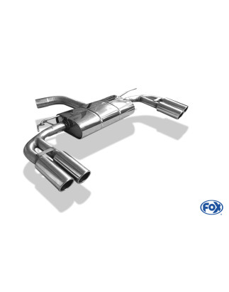 Audi A3 – 8V Sedan "senza s-line" Silenziatore posteriore – 2x80 ty (Cod. F-AU052045-130)