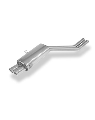 BMW E34 M5 Silenziatore posteriore Ø2x63,5mm – 2x76 Tipo 17 (Cod. F-BM030012-148)