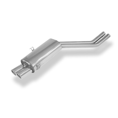 BMW E34 M5 Silenziatore posteriore Ø2x63,5mm – 2x76 Tipo 17 (Cod. F-BM030012-148)