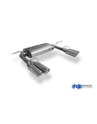 VW Eos V6 Silenziatore posteriore con uscite destra e sinistra (duplex)x80 Tipo 17 con uscite destra