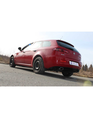 Alfa Romeo 159/ Alfa Romeo 159 Sportwagon Silenziatore posteriore con uscita destra/sinistra (Cod. F
