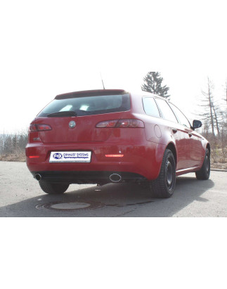 Alfa Romeo 159/ Alfa Romeo 159 Sportwagon Silenziatore posteriore con uscita destra/sinistra (Cod. F
