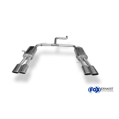 VW Bus T5/ T6 Silenziatore posteriore con uscite destra e sinistra (duplex)x115x85 tipo (Cod. F-VW13