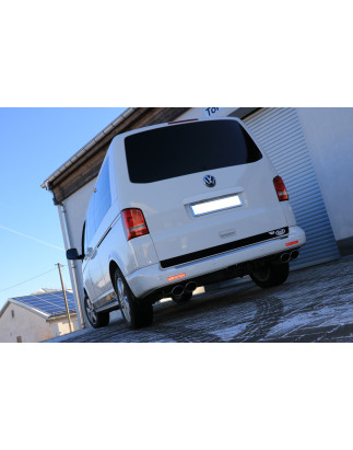VW Bus T5/ T6 Silenziatore posteriore con uscite destra e sinistra (duplex)x115x85 tipo (Cod. F-VW13