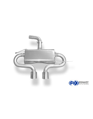 VW Golf V TSI Silenziatore uscita posteriore center R32-Design – 2x100 (Cod. F-VW054135-154)