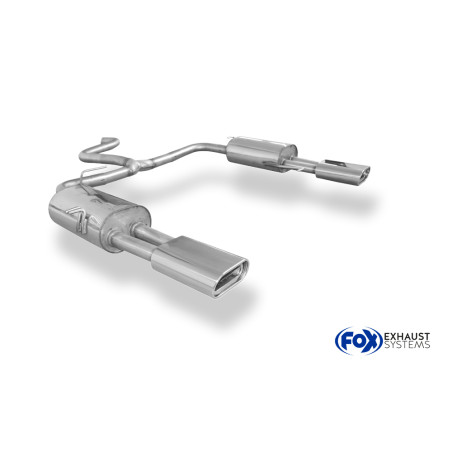 VW Bus T5/ T6 Silenziatore posteriore con uscite destra e sinistra (duplex) – 160x80 Tipo 5 (Cod. 
