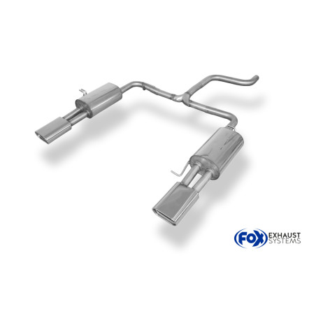 VW Bus T5/ T6 Silenziatore posteriore con uscite destra e sinistra (duplex) – 160x80 Tipo 5 (Cod. 