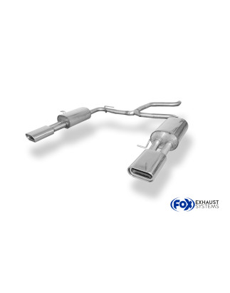 VW Bus T5/ T6 Silenziatore posteriore con uscite destra e sinistra (duplex) – 160x80 Tipo 5 (Cod. 