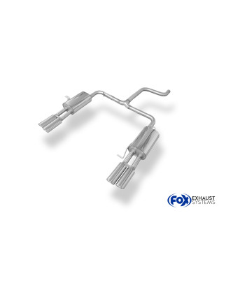 VW Bus T5/ T6 Silenziatore posteriore con uscite destra e sinistra (duplex)x88x74 tipo (Cod. F-VW131