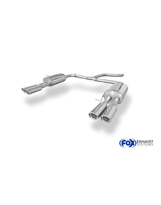 VW Bus T5/ T6 Silenziatore posteriore con uscite destra e sinistra (duplex)x88x74 tipo (Cod. F-VW131