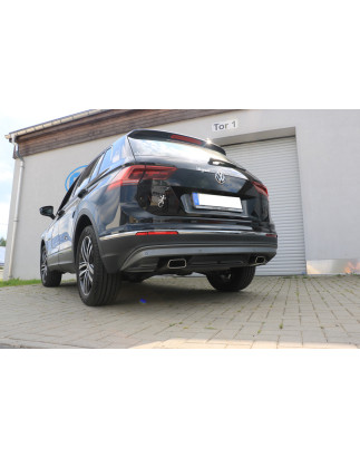 VW Tiguan II Benzin – 4motion Silenziatore posteriore con uscite destra e sinistra (Cod. F-VW20100