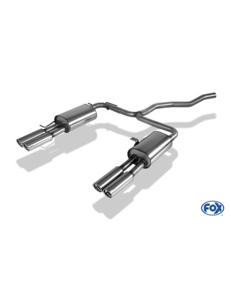 VW Bus T5/ T6 Silenziatore posteriore con uscite destra e sinistra (duplex)x80 Tipo 13 (Cod. F-VW131
