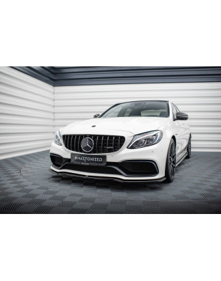 SPLITTER ANTERIORE V.1 Mercedes-AMG C63 berlina / FAMILIARE W205 / S205 (Cod. M-ME-C-205-AMG-ES-FD1G
