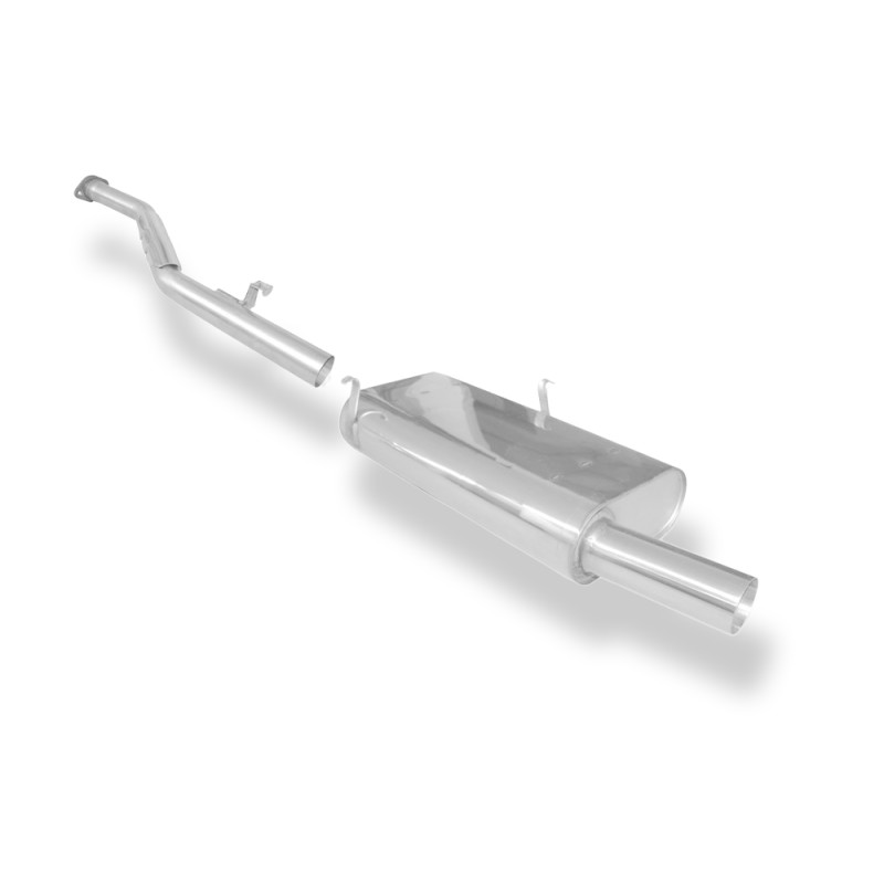 BMW E30 318is Silenziatore posteriore and front tubo sostitutivo – 1x (Cod. F-BM020041-005-HAR)