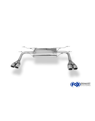 Fiat 124 Spider Silenziatore posteriore trasversale uscita destra/sinistra – 2x70 Tipo 16 destra/s