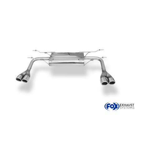 Fiat 124 Spider Silenziatore posteriore trasversale uscita destra/sinistra – 2x70 Tipo 16 destra/s