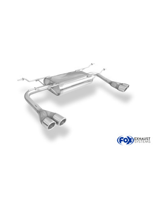 Fiat 124 Spider Silenziatore posteriore trasversale uscita destra/sinistra – 2x70 Tipo 16 destra/s