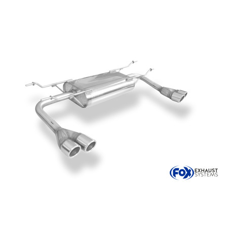 Fiat 124 Spider Silenziatore posteriore trasversale uscita destra/sinistra – 2x70 Tipo 16 destra/s