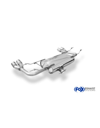 Fiat 124 Spider Silenziatore posteriore trasversale uscita destra/sinistra – 2x70 Tipo 16 destra/s