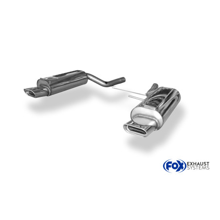 VW Passat 3B/ 3BG 4-Motion Silenziatore posteriore destra e sinistra – 150x7 (Cod. F-VW023053-595)