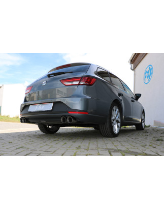 Seat Leon 5F ST Silenziatore posteriore destra e sinistra – 2x90 Tipo 25 con uscite destra e sinis