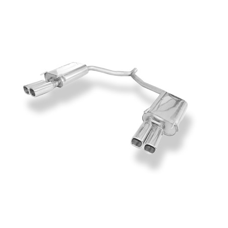 Opel Vectra C Caravan Silenziatore posteriore destra e sinistra doppia uscita (Cod. F-OP052012-652)
