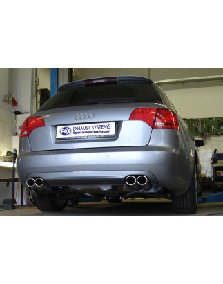 Audi A4 Tipo B7 quattro Silenziatore posteriore destra e sinistra Ø63,5mm - (Cod. F-AU061113-364)