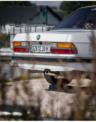 BMW E28 525e con catalizzatore BMW E28 525e con catalizzatore – silenziatore posteriore s (Cod. F-