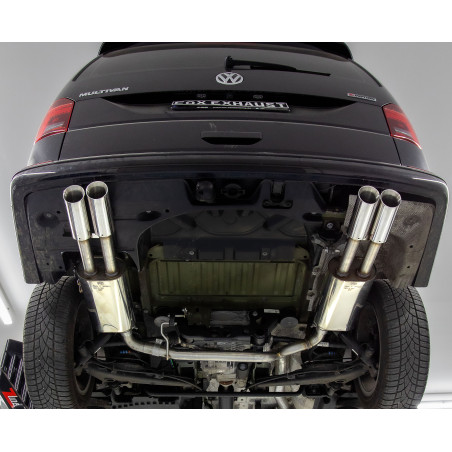 VW Bus T6.1 4motion Silenziatore posteriore con uscite destra e sinistra (duplex)x80 ty (Cod. F-VW13