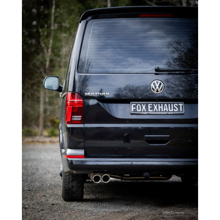 VW Bus T6.1 4motion Silenziatore posteriore con uscite destra e sinistra (duplex)x80 ty (Cod. F-VW13