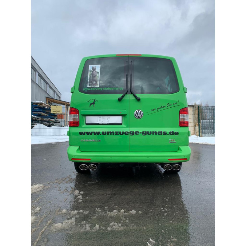 VW Bus T5/ T6 4motion Silenziatore posteriore con uscite destra e sinistra (duplex)x115 (Cod. F-VW13