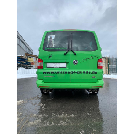 VW Bus T5/ T6 4motion Silenziatore posteriore con uscite destra e sinistra (duplex)x115 (Cod. F-VW13
