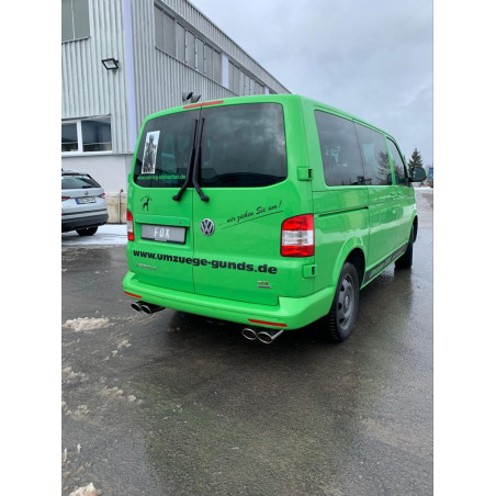 VW Bus T5/ T6 4motion Silenziatore posteriore con uscite destra e sinistra (duplex)x115 (Cod. F-VW13