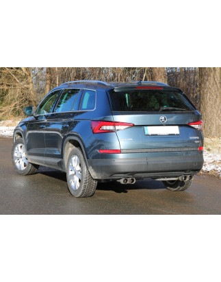 VW Tiguan II Diesel – 4motion Silenziatore posteriore con uscite destra e sinistra (Cod. F-SK12002