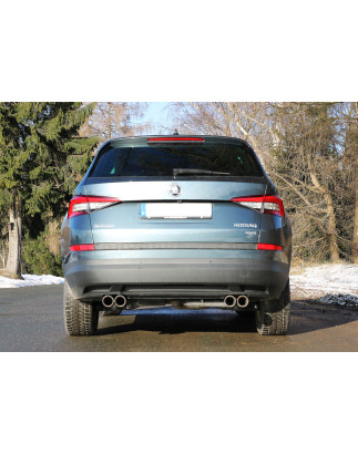 VW Tiguan II Diesel – 4motion Silenziatore posteriore con uscite destra e sinistra (Cod. F-SK12002